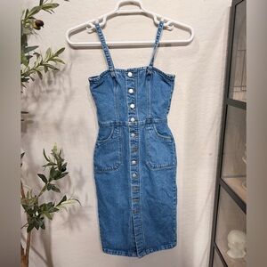 ROLLA'S Medium Blue Denim Button Front Detail 100% organic cotton